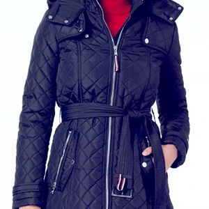 ❌SOLD❌Tommy Hilfiger Hooded Belted Raincoat/ Parka_XSP